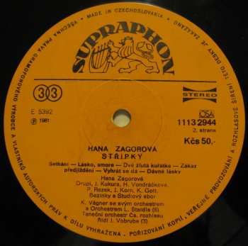 LP Hana Zagorová: Střípky