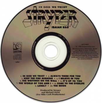 CD Stryper: In God We Trust = イン・ゴッド・ウィ・トラスト LTD