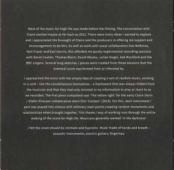 CD Stuart A. Staples: Music For Claire Denis' High Life