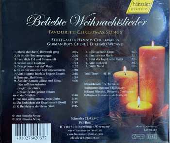 CD Stuttgarter Hymnus-Chorknaben: Beliebte Weihnachtslieder = Favourite Christmas Songs