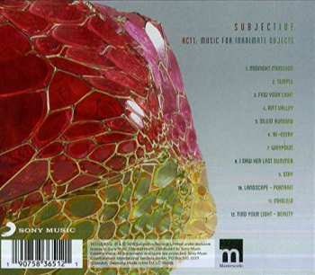 CD Subjective: Act1: Music For Inanimate Objects