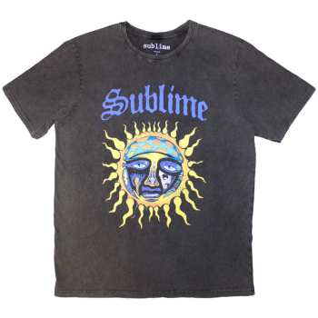 Merch Sublime: Stone Wash Maglietta Sun Logo Sublime
