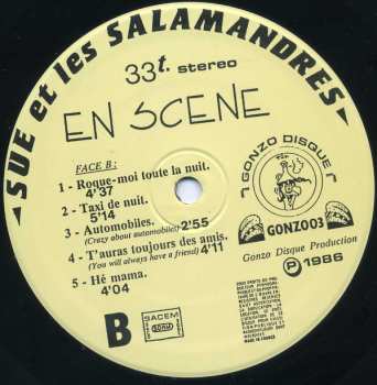 LP Sue Et Les Salamandres: En Scene