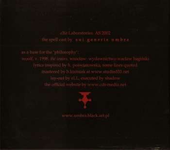 CD Sui Generis Umbra: Coma