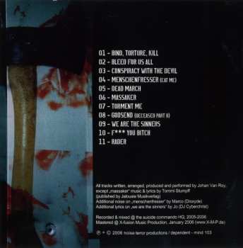 2CD/Set di cofanetti Suicide Commando: Bind, Torture, Kill LTD