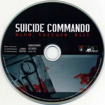 2CD/Set di cofanetti Suicide Commando: Bind, Torture, Kill LTD