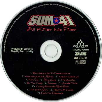 CD Sum 41: All Killer No Filler