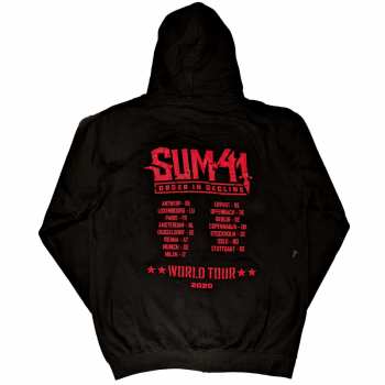 Merce Sum 41: Sum 41 Unisex Zipped Hoodie: Order In Decline Tour 2020 (back Print) (ex-tour) (x-large) XL