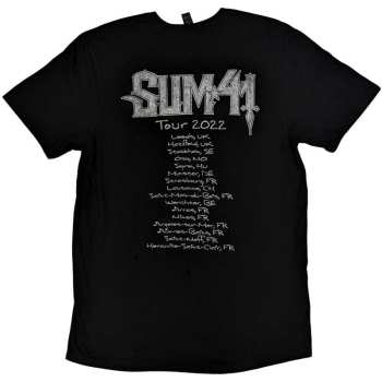 Merce Sum 41: Sum 41 Unisex T-shirt: Band Photo European Tour 2022 (back Print & Ex-tour) (small) S