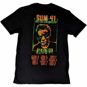 Merce Sum 41: Sum 41 Unisex T-shirt: Does This Look Infected? European Tour 2022 (back Print) (small) S