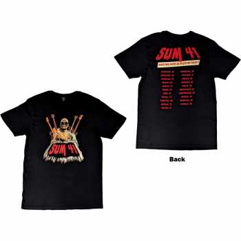 Merce Sum 41: Sum 41 Unisex T-shirt: Does This Look Like All Killer No Filler European Tour 2022 (back Print) (ex-tour) (small) S
