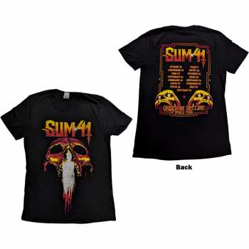 Merce Sum 41: Sum 41 Unisex T-shirt: Order In Decline Tour 2020 Candle Skull (back Print) (ex-tour) (small) S