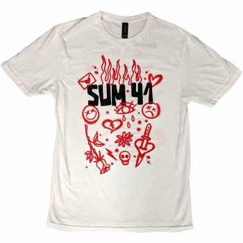 Merch Sum 41: Maglietta Sketches European Tour 2022