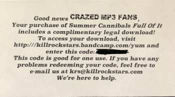 LP Summer Cannibals: Full Of It CLR | LTD