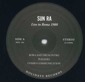 3LP/Set di cofanetti Sun Ra: Live In Roma 1980 LTD