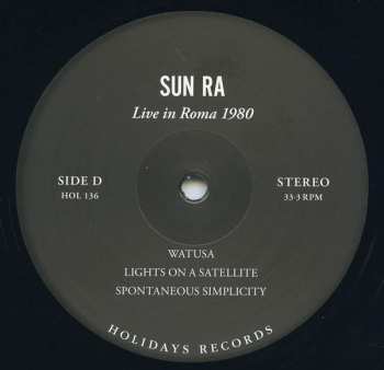 3LP/Set di cofanetti Sun Ra: Live In Roma 1980 LTD