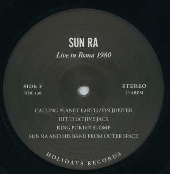 3LP/Set di cofanetti Sun Ra: Live In Roma 1980 LTD
