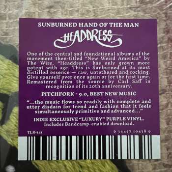 LP Sunburned Hand Of The Man: Headdress CLR | LTD