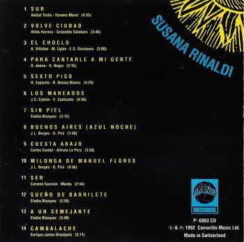 CD Susana Rinaldi: Susana Rinaldi