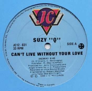 Album Suzy Q: Can't Live Without Your Love