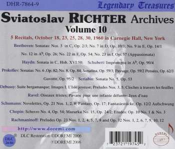 6CD/Set di cofanetti Sviatoslav Richter: Carnegie Hall, New York, October 19, 23, 25, 28, 30, 1960 - Sviatoslav Richter Achives, Vol. 10