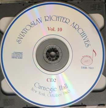 6CD/Set di cofanetti Sviatoslav Richter: Carnegie Hall, New York, October 19, 23, 25, 28, 30, 1960 - Sviatoslav Richter Achives, Vol. 10