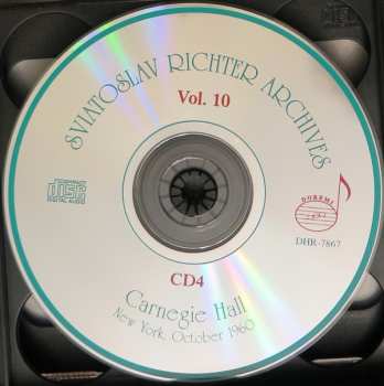 6CD/Set di cofanetti Sviatoslav Richter: Carnegie Hall, New York, October 19, 23, 25, 28, 30, 1960 - Sviatoslav Richter Achives, Vol. 10