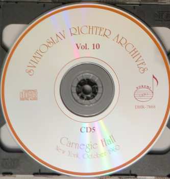 6CD/Set di cofanetti Sviatoslav Richter: Carnegie Hall, New York, October 19, 23, 25, 28, 30, 1960 - Sviatoslav Richter Achives, Vol. 10