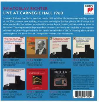 13CD/Set di cofanetti Sviatoslav Richter: Live At Carnegie Hall 1960