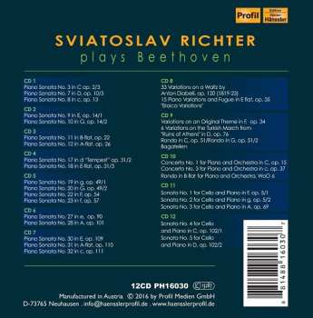 12CD/Set di cofanetti Ludwig van Beethoven: Sviatoslav Richter Plays Beethoven