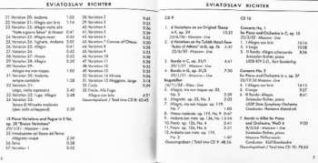 12CD/Set di cofanetti Ludwig van Beethoven: Sviatoslav Richter Plays Beethoven