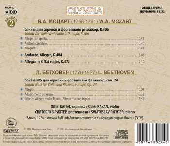 CD Sviatoslav Richter: Mozart & Beethoven: Sonatas For Violin And Piano