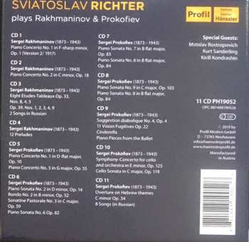 11CD/Set di cofanetti Sviatoslav Richter: Plays Rakhmaninov & Prokofiev