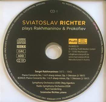 11CD/Set di cofanetti Sviatoslav Richter: Plays Rakhmaninov & Prokofiev