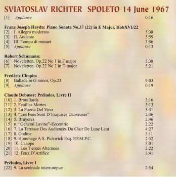 CD Sviatoslav Richter: Spoleto 14 June 1967
