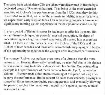 2CD Wolfgang Amadeus Mozart: Sviatoslav Richter In The 1950s