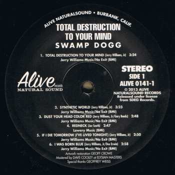LP Swamp Dogg: Total Destruction To Your Mind