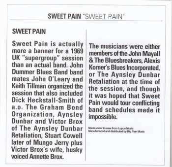 CD Sweet Pain: Sweet Pain LTD