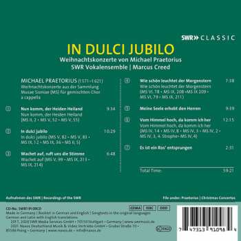 CD Marcus Creed: Weihnachtskonzerte Von Michael Praetorius