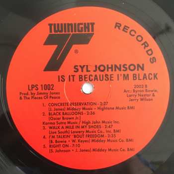 LP Syl Johnson: Is It Because I’m Black