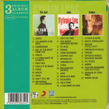 3CD/Set di cofanetti Sylvain Luc: 3 Original Album Classics