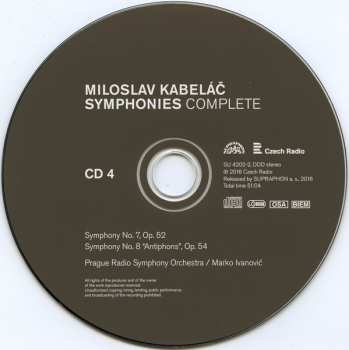 4CD/Set di cofanetti Prague Radio Symphony Orchestra: Symphonies Complete