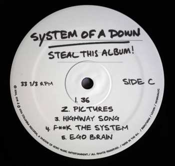2LP System Of A Down: Steal This Album!