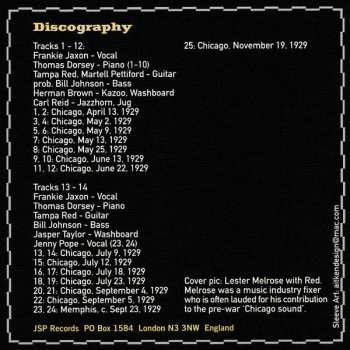 4CD/Set di cofanetti Tampa Red: Music Making In Chicago 1928-1935