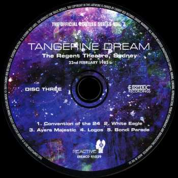 4CD/Set di cofanetti Tangerine Dream: The Official Bootleg Series Volume Three