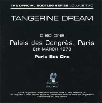 4CD/Set di cofanetti Tangerine Dream: The Official Bootleg Series Volume Two