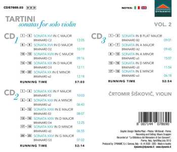 CD Giuseppe Tartini: Sonatas For Solo Violin Vol. 2