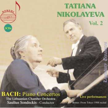 3CD Johann Sebastian Bach: Piano Concertos (Live Performances)
