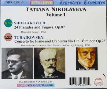 2CD/DVD/Set di cofanetti Pyotr Ilyich Tchaikovsky: 24 Preludes & Fugues, Op.87 / Piano Concerto No.1, Op.23 - Tatiana Nikolayeva Volume 1