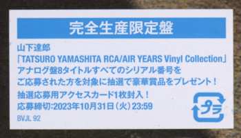 LP Tatsuro Yamashita: Moonglow = ムーングロウ LTD